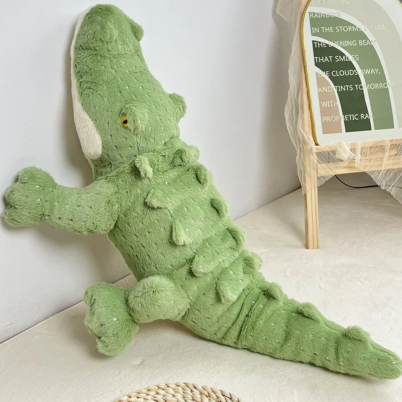 Soft Fluffy Green Crocodile Plush Toy - Image 13