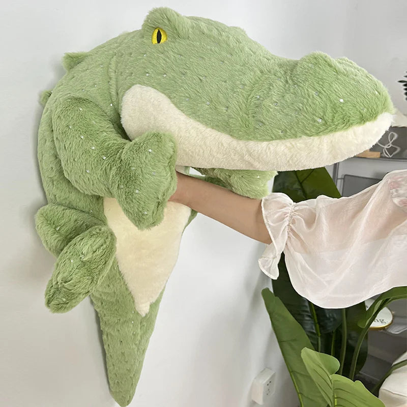 Soft Fluffy Green Crocodile Plush Toy - Image 11