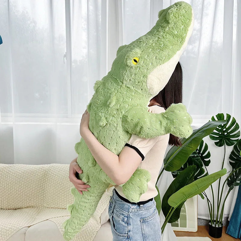 Soft Fluffy Green Crocodile Plush Toy - Image 12