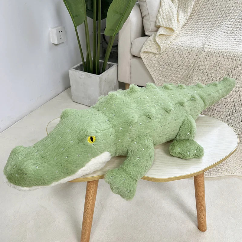 Soft Fluffy Green Crocodile Plush Toy - Image 10