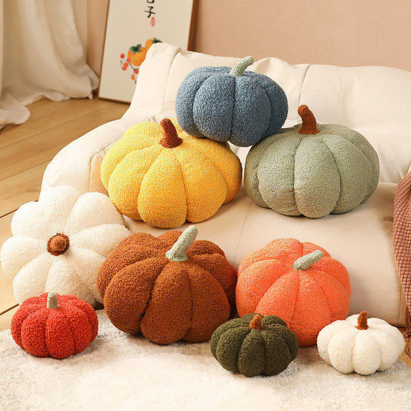 Soft Pumpkin Plush Cushion - Image 2