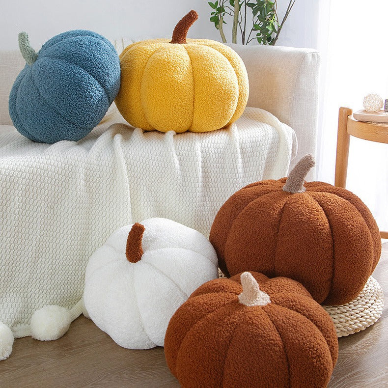 Soft Pumpkin Plush Cushion - Image 3