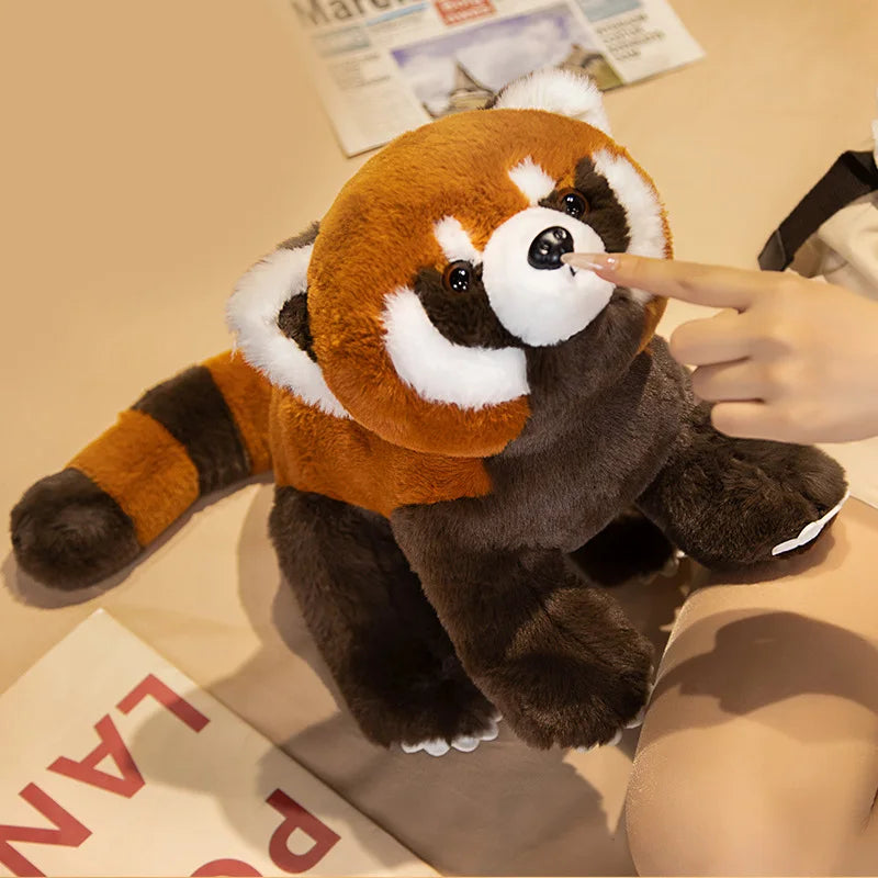 Standing Life-like Fluffy Red Panda Plush - Image 7