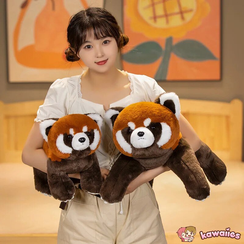 Standing Life-like Fluffy Red Panda Plush - Image 8