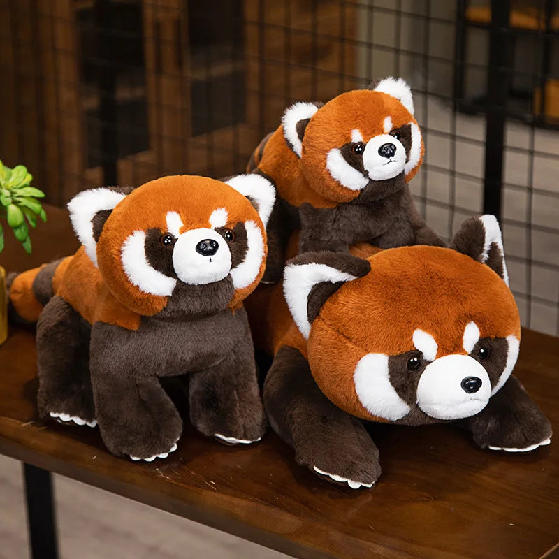 Standing Life-like Fluffy Red Panda Plush - Image 3