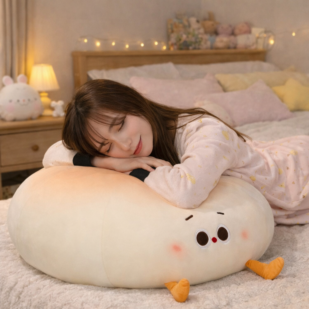Steamed Round Stuffed Bao Bun Plushie - Image 5
