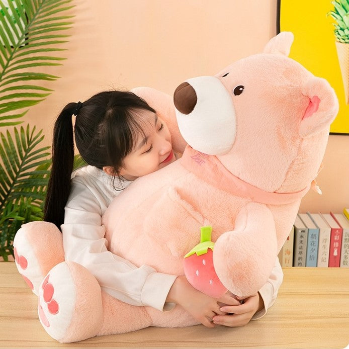 Strawberry Teddy Bear Plush for Warm Hugs - Image 5