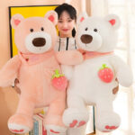 Strawberry Teddy Bear Plush for Warm Hugs