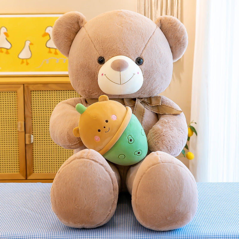 Teddy Bear With Bubble Tea Plush Toy - Image 6