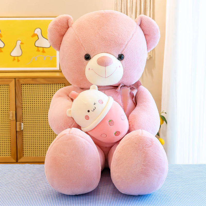 Teddy Bear With Bubble Tea Plush Toy - Image 4
