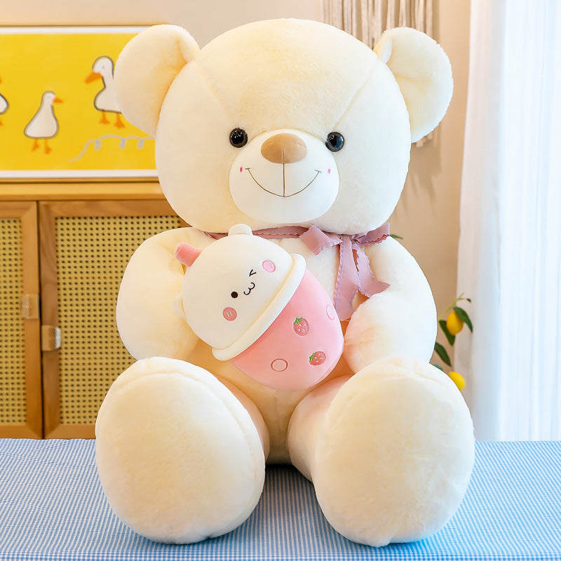 Teddy Bear With Bubble Tea Plush Toy - Image 7