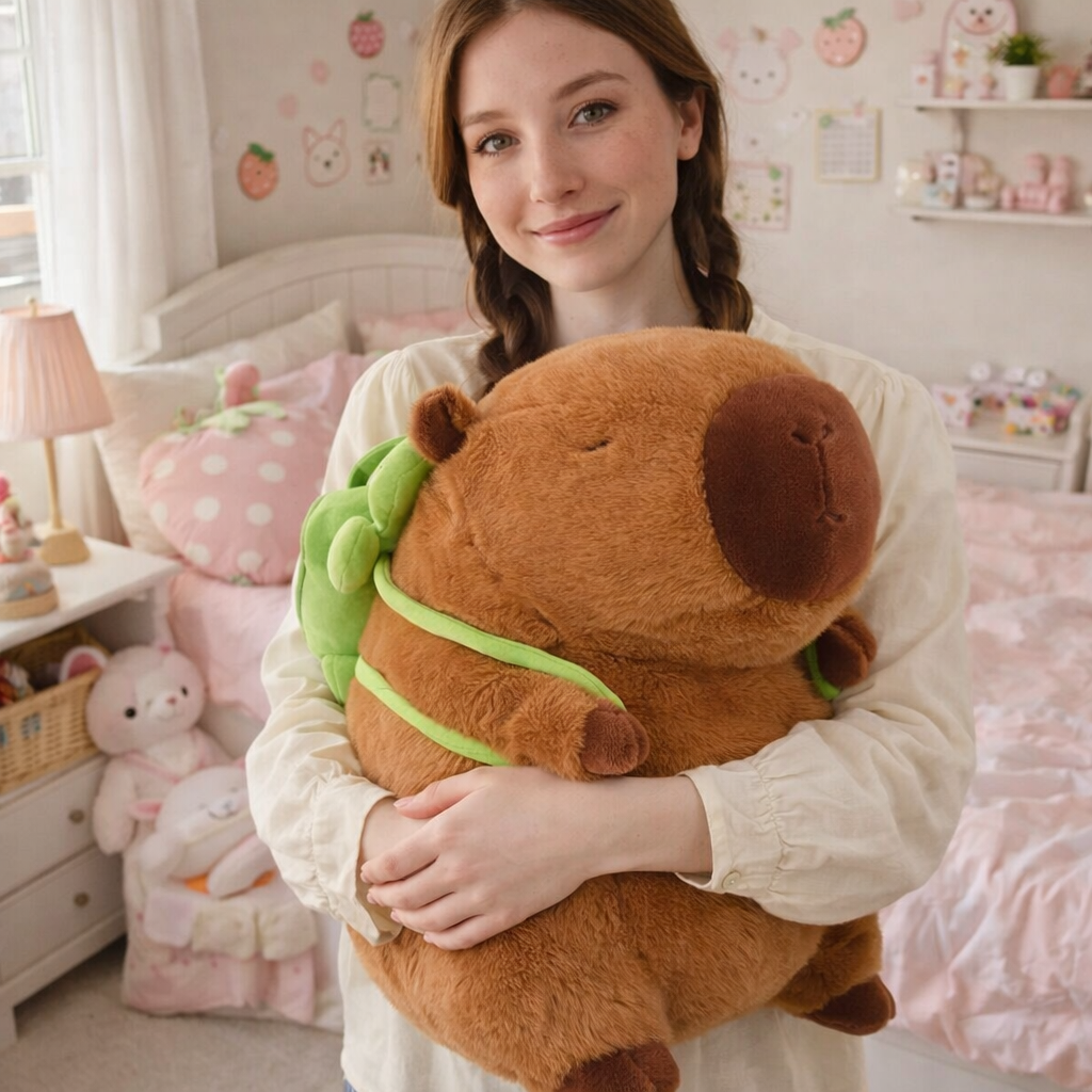 The Adorable Capybara Turtle Back Pack Plushies - Image 4