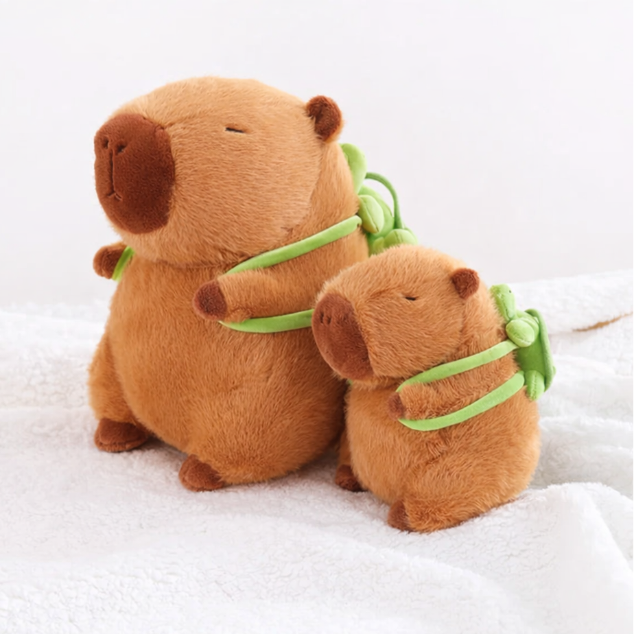 The Adorable Capybara Turtle Back Pack Plushies - Image 3