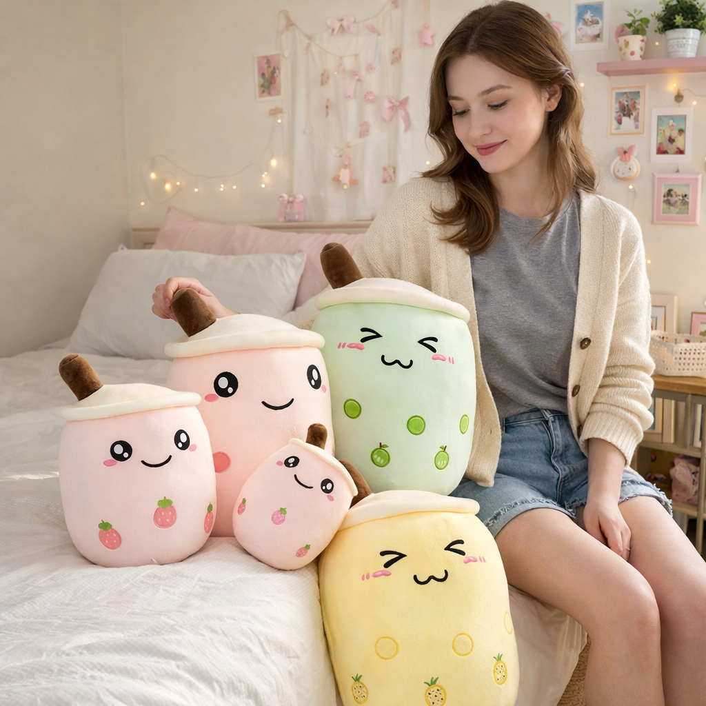 The Bubble Tea Family Fruit Plushies Collection - Image 3