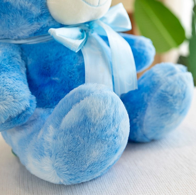 Tie-Dye Blue Stuffed Bear - Image 6