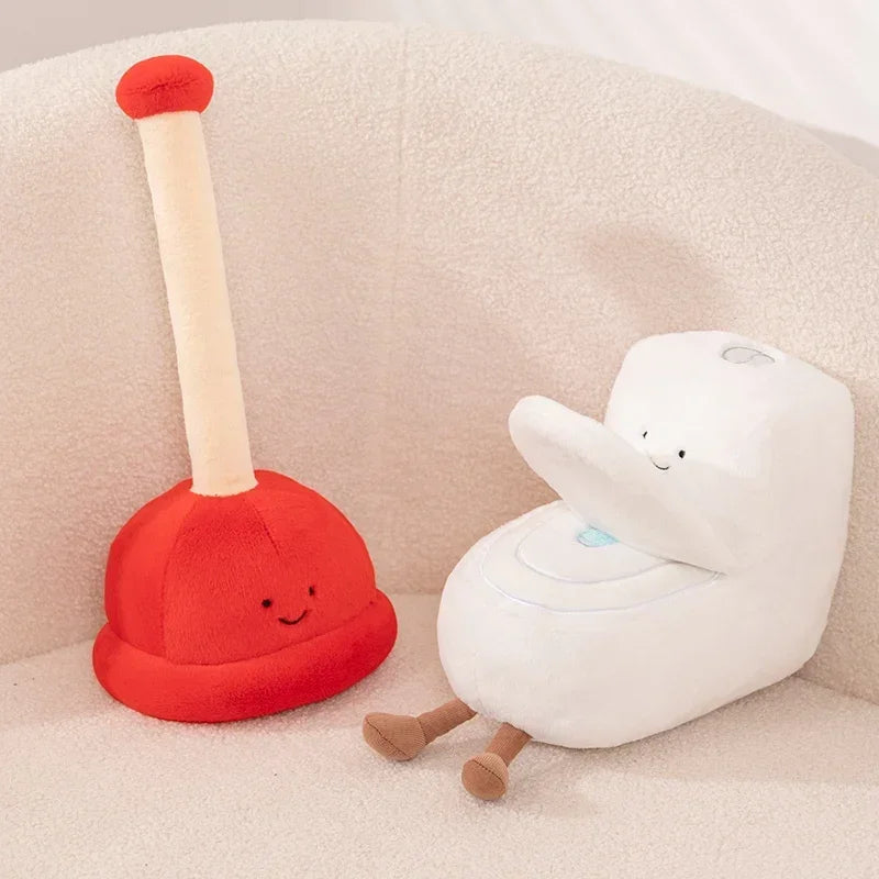 Toilet Buddies Poop Tissue Plunger Plushie Collection - Image 3
