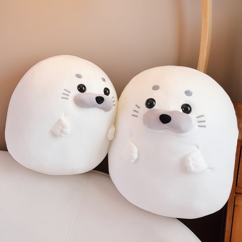 White Blue Baby Seal Plushies - Image 5