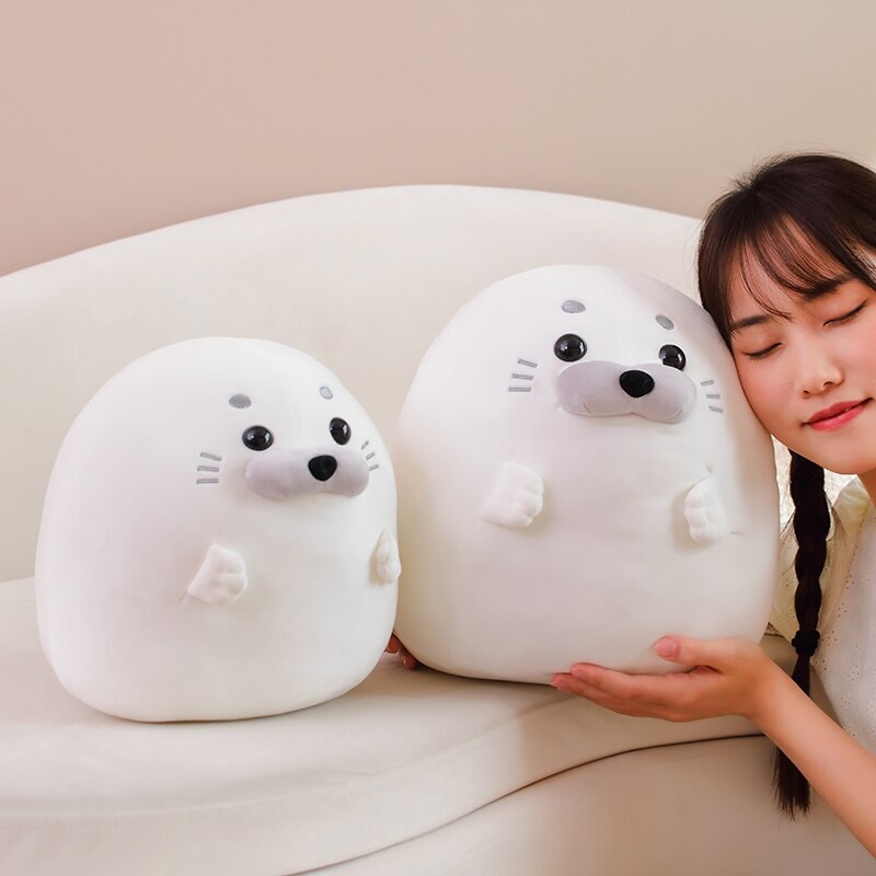 White Blue Baby Seal Plushies - Image 9