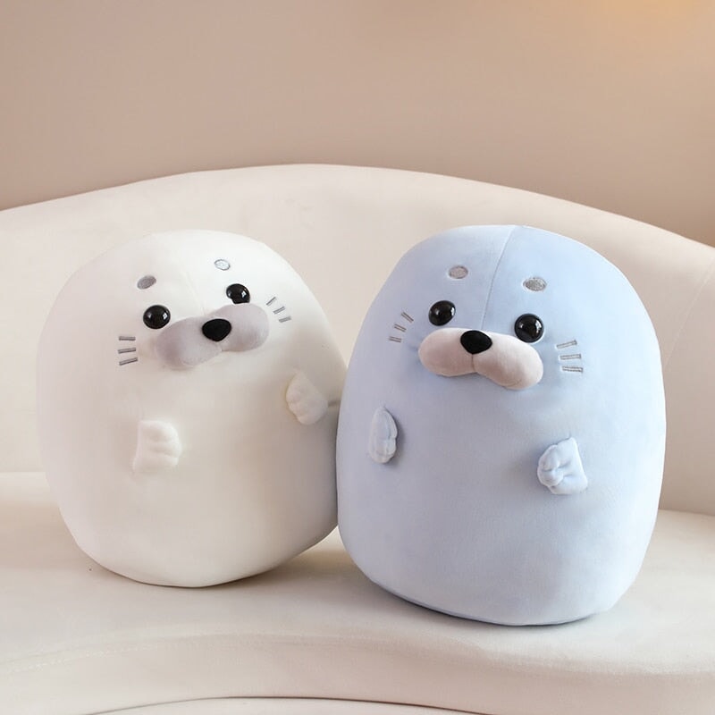 White Blue Baby Seal Plushies - Image 16