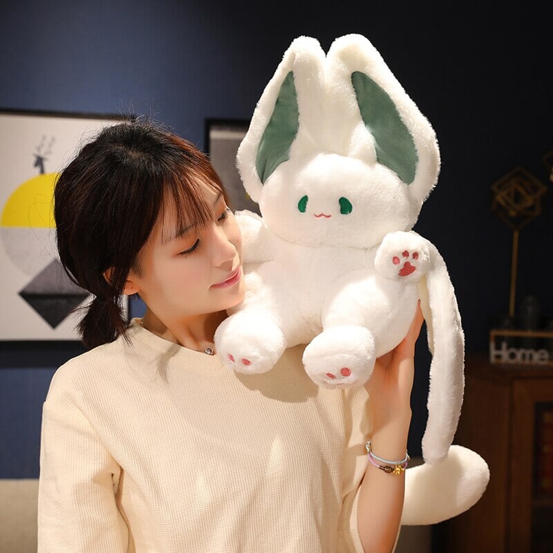White Kawaii Fluffy Bat Plushie - Image 5