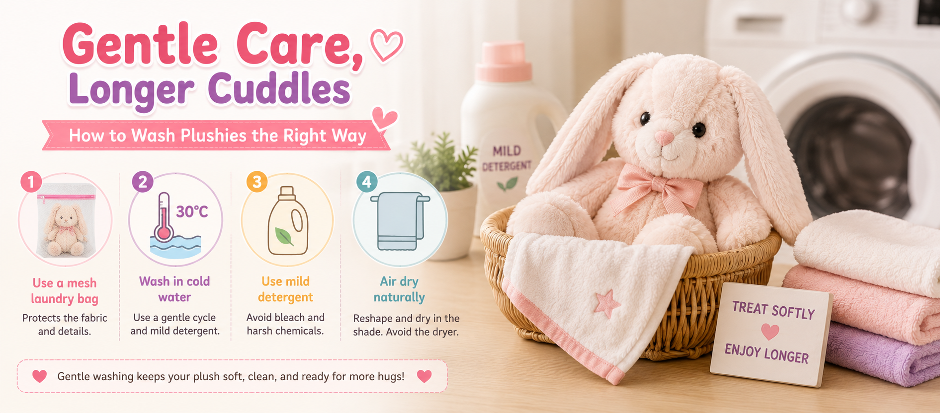 how to wash stuffed animals without damaging fabric